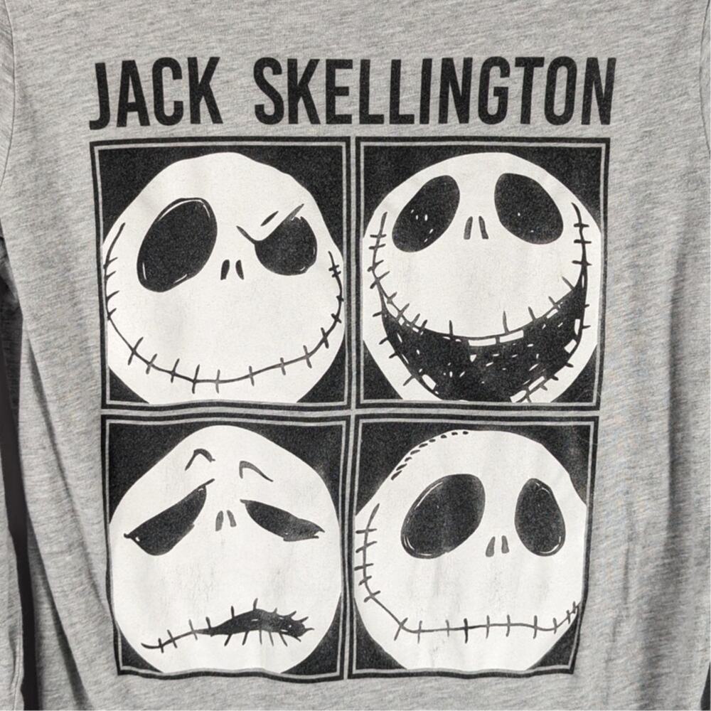 Disney Nightmare Before Christmas Jack Skellington Long Sleeve Shirt XL Burton